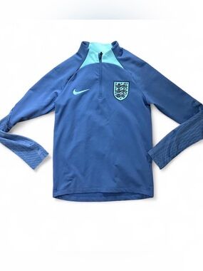 Nike Blue Teal England Soccer Training Top